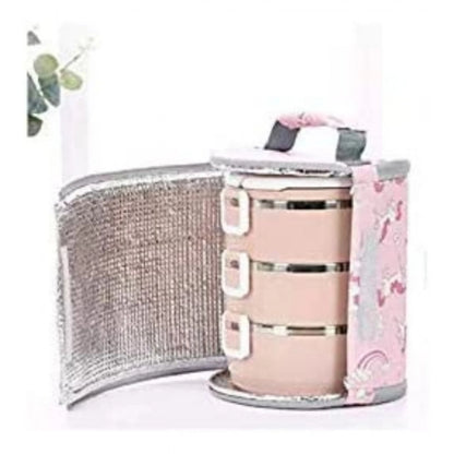 Generic Round Travel Lunch Bag – Portable Office Bag for Men And Women (Color: Assorted )