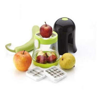 Generic Stainless Steel Multifunction Vegetable Cutter Chipser Manual Quick Dicer Fruit Slicer Non-Skid Base Slicer and Cutter Grater (Color: Assorted )