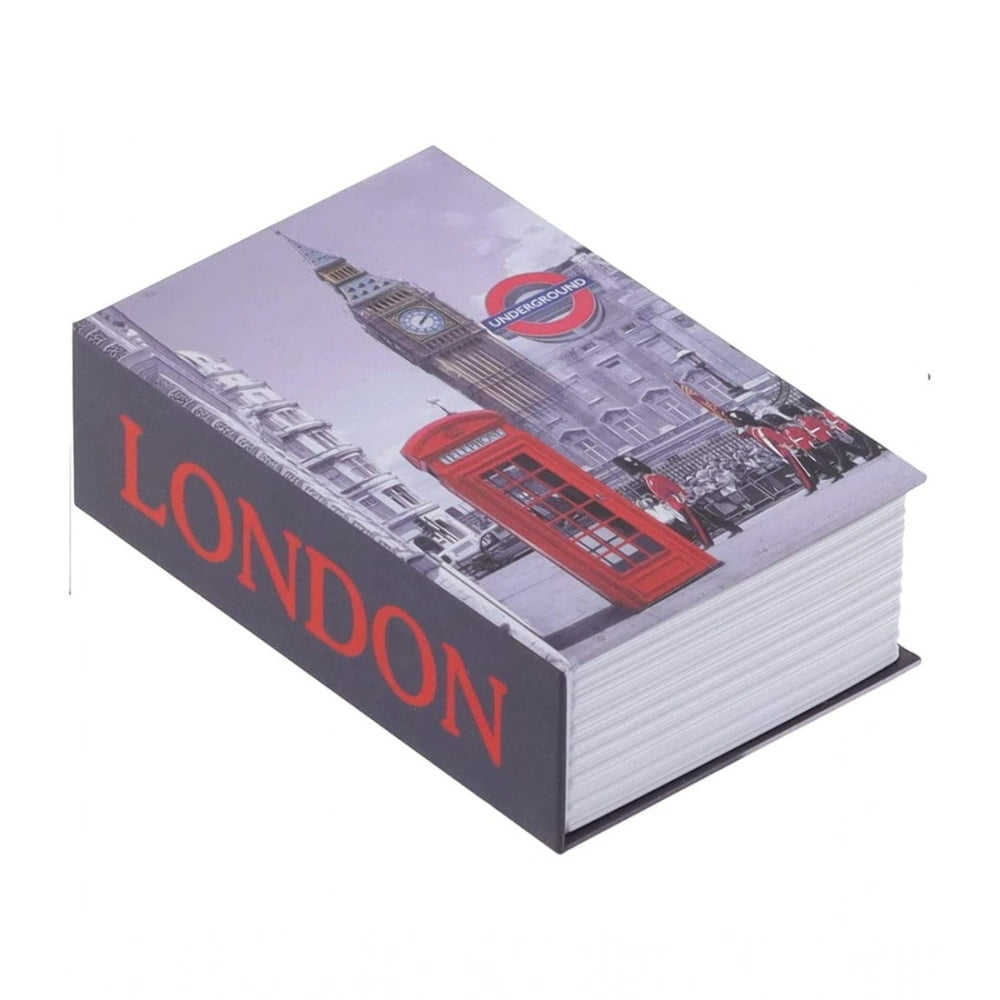 Generic Secret Book Safe with Number Locker (Gray)