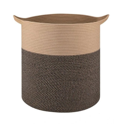 Generic Cotton 12x14 Inch - Mix Storage Basket For Clothes With Out Lid (Dark-Brown)